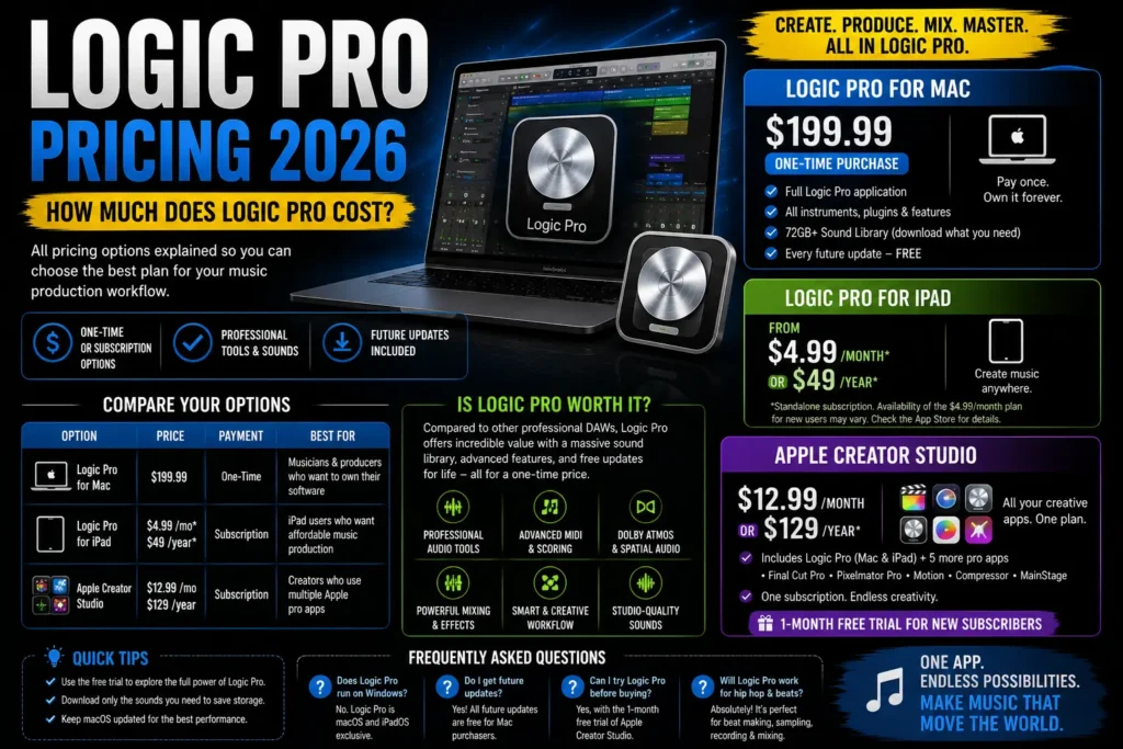 How Much Does Logic Pro Cost pricing