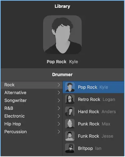 logic pro ai Drummers