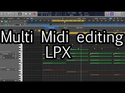 logic pro MIDI Editing