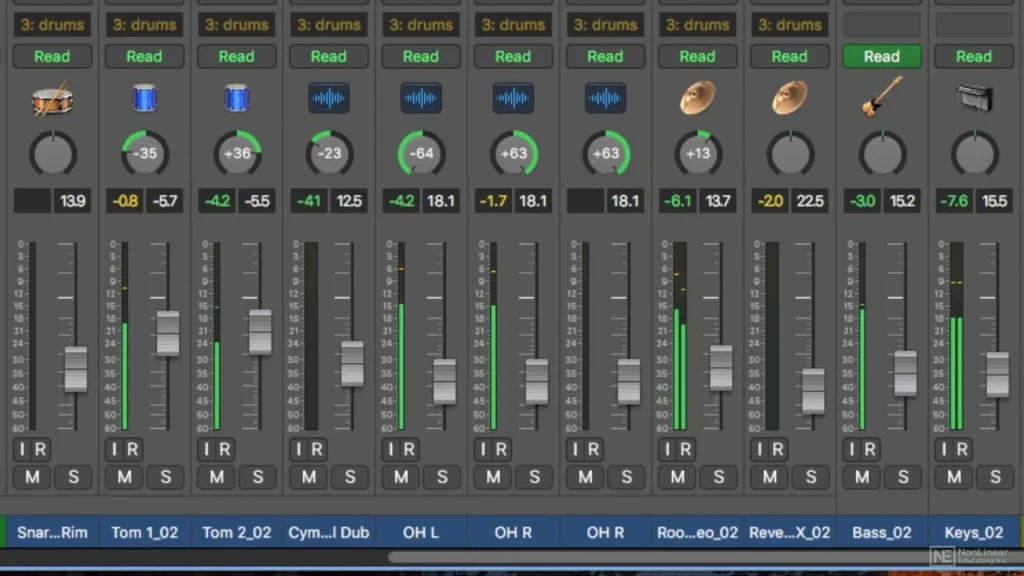 Logic Pro Beginner Guide of mixer