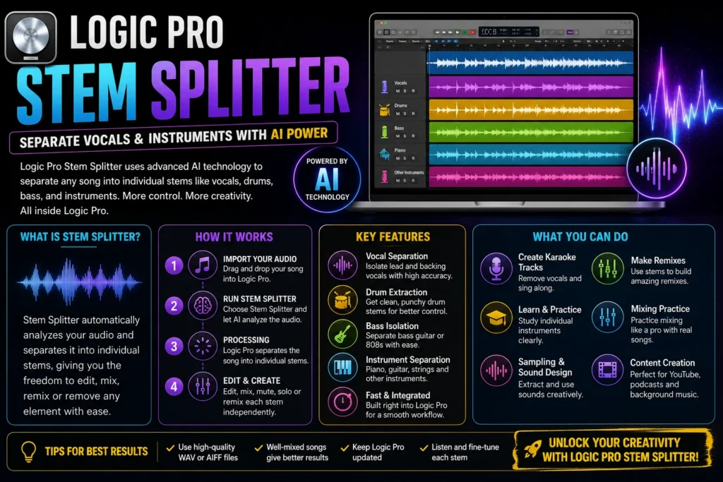 Logic Pro Stem Splitter